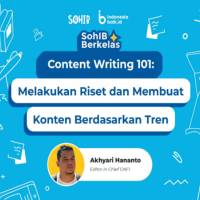 SohIB Berkelas: Content Writing 101: Melakukan Riset dan Membuat Konten Berdasarkan Tren