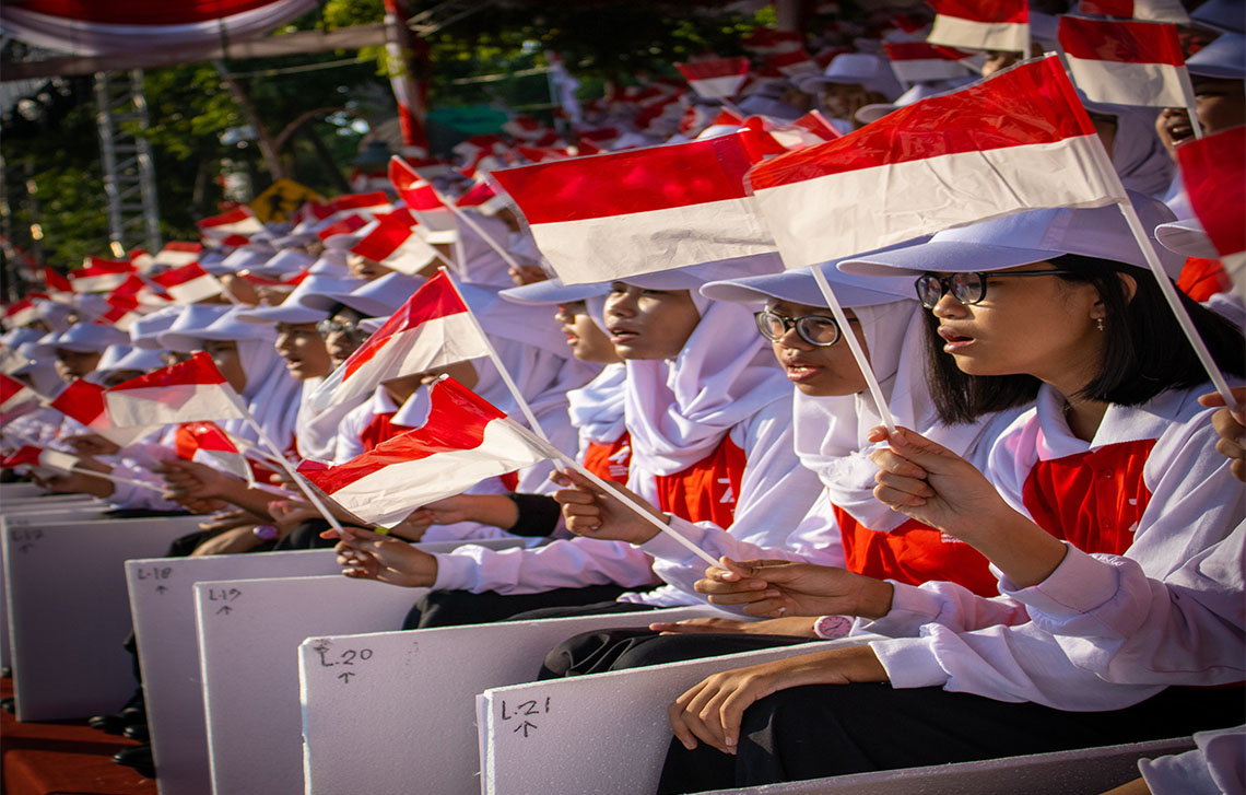 We are celebrating Independence day of Indonesia. this photo was taken at the ceremonial event in Surabaya/@hobiindustri/unsplash.com