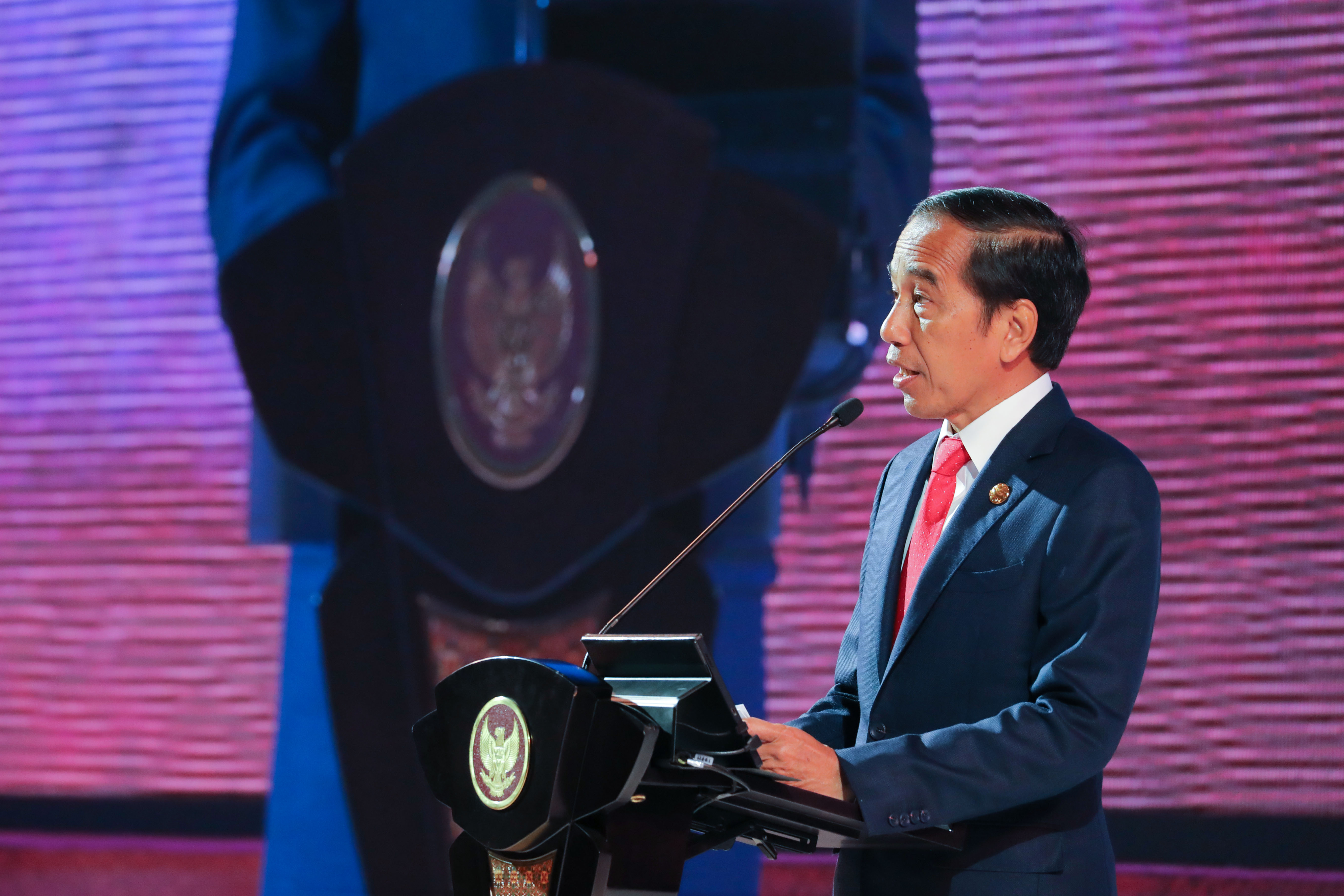 Presiden Joko Widodo menyampaikan pidato pada pembukaan ASEAN-Indo-Pacific Forum (AIPF) | Media Center KTT ASEAN 2023/Risa Krisadhi/pras.