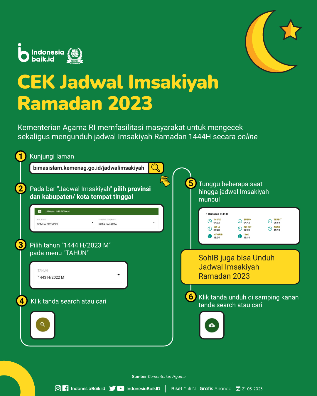 Cara mengecek jadwal imsakiyah ramadhan 2023